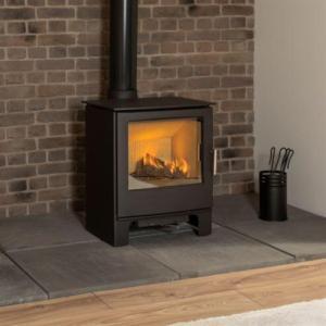 mendip stove in fireplace